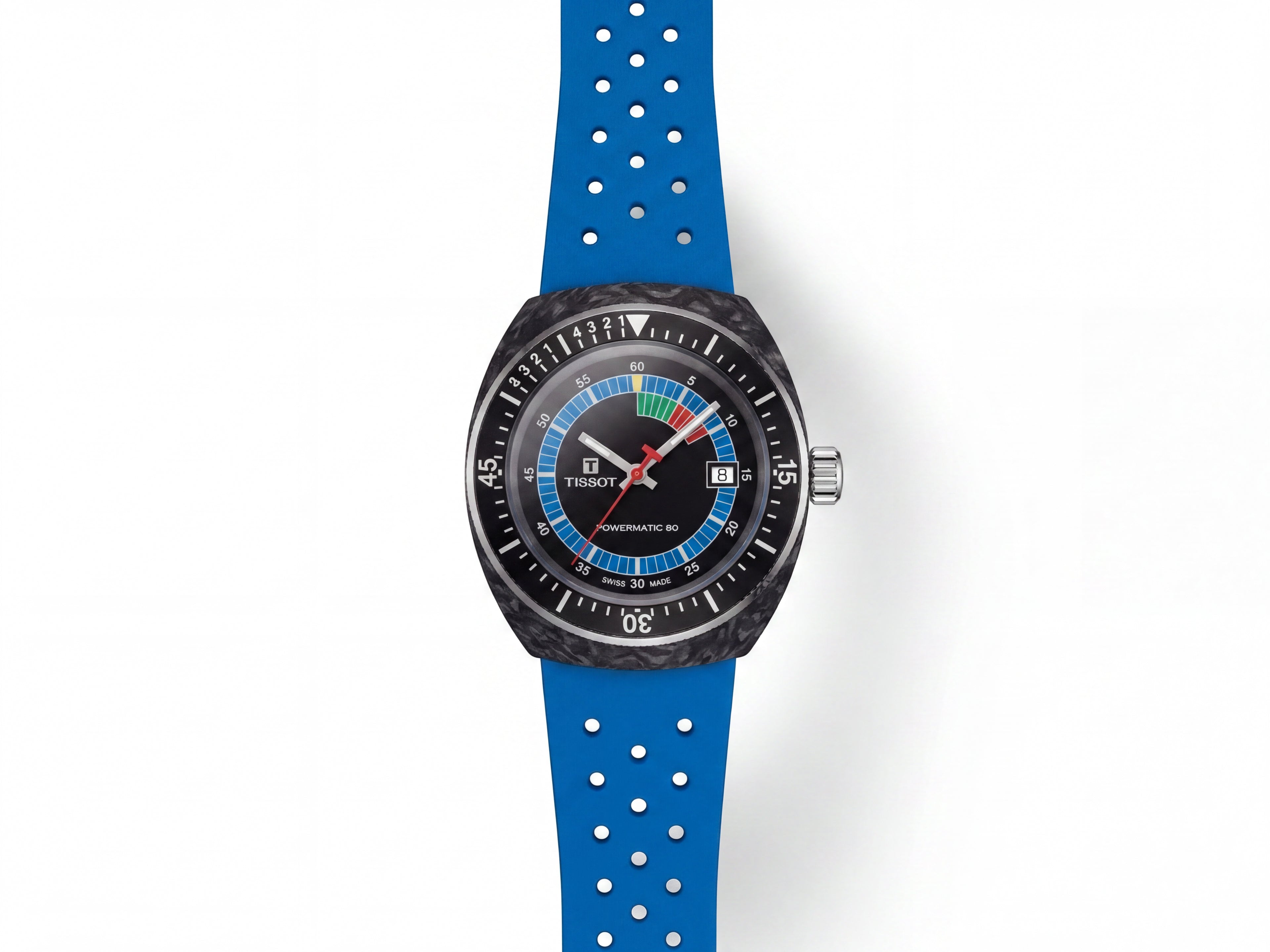 Tissot Sideral S – Automatik-Chronograph in geschmiedetem Carbon & Blau