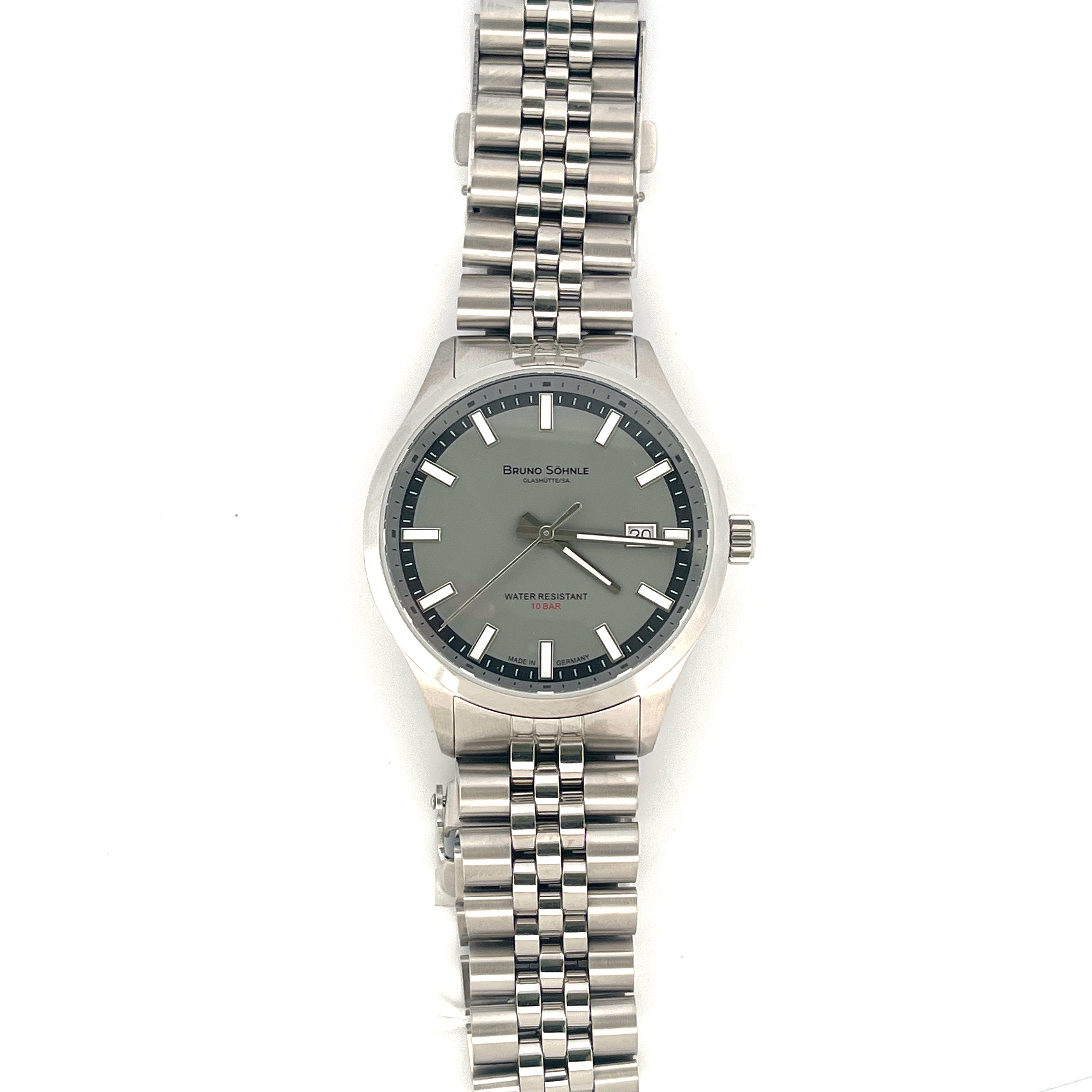 Bruno Söhnle Turin Automatik 39,5 mm Edelstahl mit grünem Zifferblatt – 17-12230-840